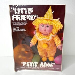 Little Friend Yellow Clown Baby Doll Sewing Kit